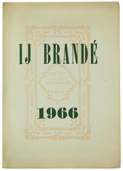 Ij Brandé. Armanach Á‹d Poesìa Piemontéisa 1966 - copertina