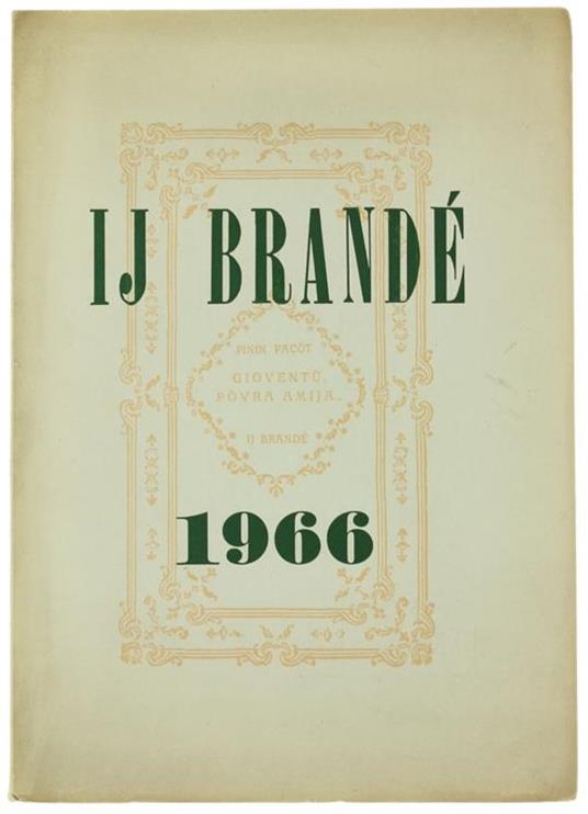 Ij Brandé. Armanach Á‹d Poesìa Piemontéisa 1966 - copertina