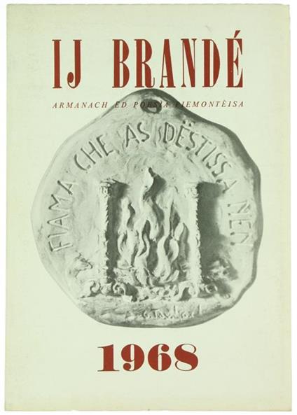 Ij Brandé. Armanach Á‹d Poesìa Piemontéisa. 1968 - copertina