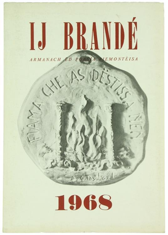 Ij Brandé. Armanach Á‹d Poesìa Piemontéisa. 1968 - copertina