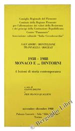 1938-1988. Monaco e. Dintorni. 4 Lezioni di Storia Contemporanea. Novembre. Dicembre 1988