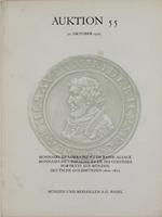 Auktion 55 - 30 Oktober 1979. Monnaies de Lorraine et de Basse-Alsace - Monnaies de l'Espagne et de Ses Colonies - Porträts Auf Münzen - Deutsche Goldmünzen 1800-1872