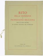 Rito della Vestizione e Professione Religiosa delle Suore Minime di Nostra Signora del Suffragio