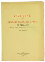 Rendiconti del Seminario Matematico e Fisico di Milano. Vol.XXII (1951)