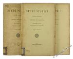 Studi Storici. Periodico Trimestrale. Annata Completa 1892 (Vol. I. Fascicoli i. II. III. Iv)