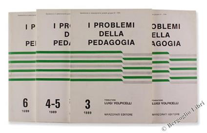 I Problemi della Pedagogia. Rivista Bimestrale Diretta da Ignazio Volpicelli - copertina