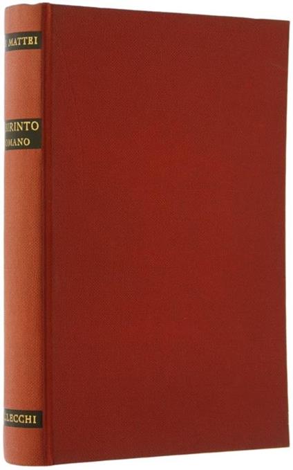 Labirinto Romano - Rodolfo De Mattei - copertina