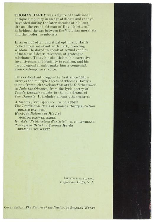 Hardy. a Collection of Critical Essays Edited by Albert J. Guerard - Albert J. Guerard - 2