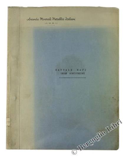 Manuale Mapi delle Sostituzioni - copertina