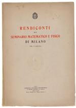 Rendiconti Del Seminario Matematico E Fisico Di Milano. Vol.V (1931)