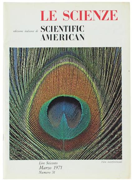 Le Scienze N. 31, Iii/1971: Contiene: Embrioni Umani In Laboratorio - R.G. Edwards - copertina