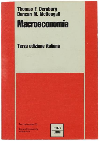 Macroeconomia. Terza Edizione Italiana - Thomas F. Dernburg - copertina