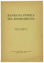 Rassegna Storica Del Risorgimento. Anno Liii - Fascicolo Ii. Aprile - Giugno 1966
