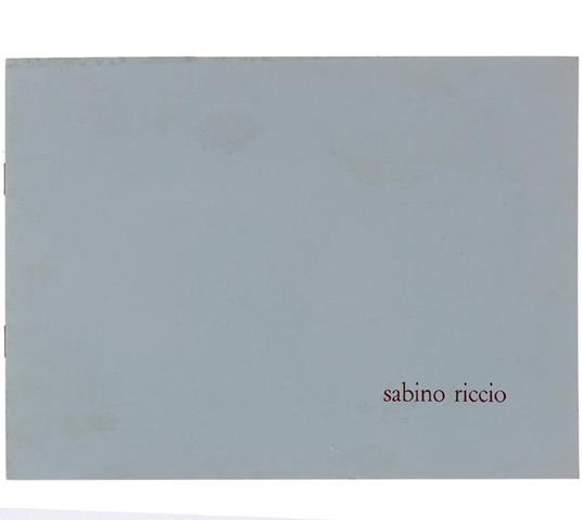 Aedicolae Et Altera Di: Riccio Sabino. - copertina