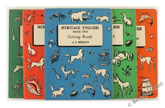 Heritage English. I: Getting Ready. Ii: Starting Out. Iii: Down The Path. Iv: Through The Gate. V: On The Road - A.J Merson - copertina