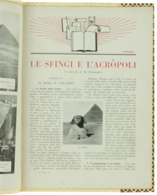 Le Sfingi E L'Acropoli. Stralcio Dal Secondo Volume Dell'Enciclopedia "Tesoro Del Ragazzo Italiano" - A. R. Ferrarin - copertina