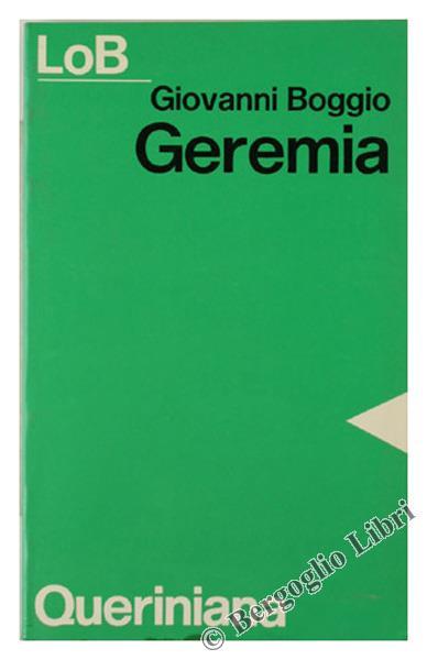 Geremia. La Testimonianza Di Un Martire - Giovanni Boggio - copertina