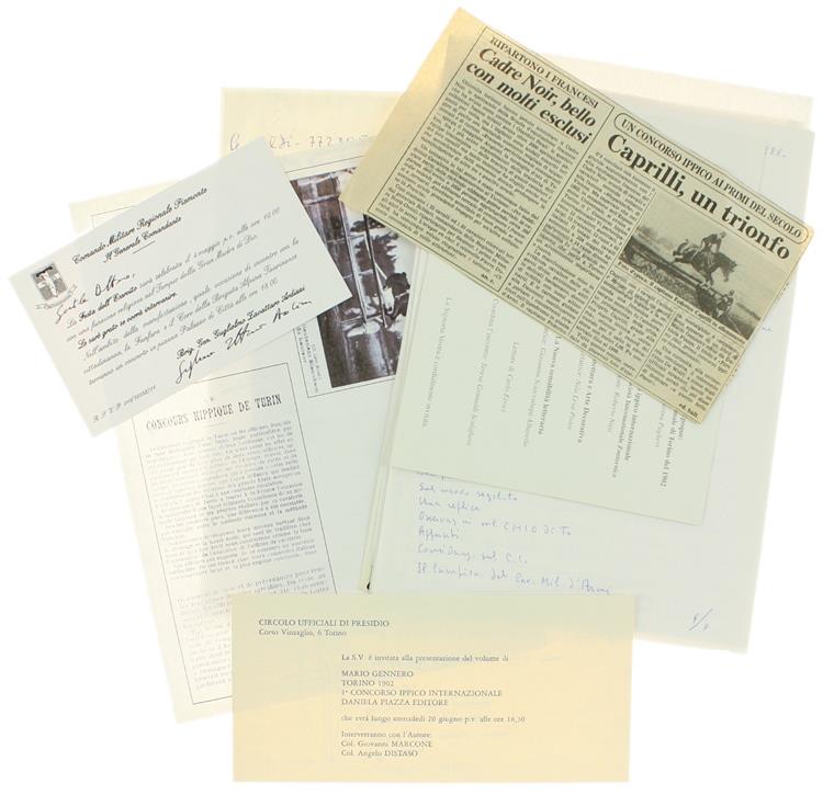 Torino 1902 1° Concorso Ipppico Internazionale. Presentazione Di Giovanni Marcone Terzago