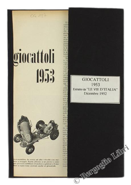 Giocattoli 1953 - Franco Pierini - copertina