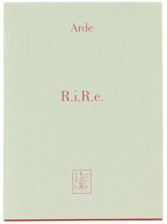 R.I.R.E - Gianni Arde - copertina