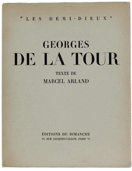 Georges De La Tour - Marcel Arland - copertina