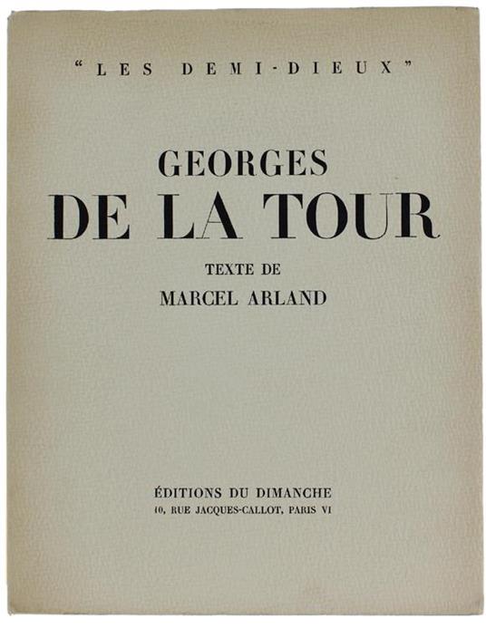 Georges De La Tour - Marcel Arland - copertina