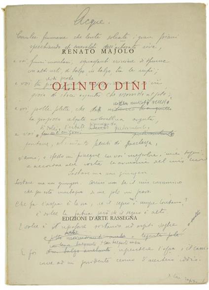 Olinto Dini - Renato Majolo - copertina