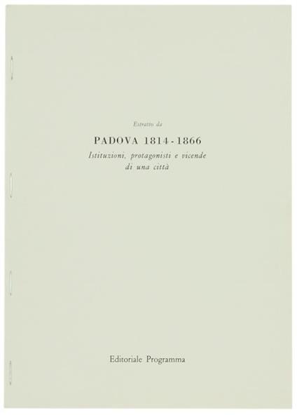 L' Attività Dell'Accademia Di Padova Nel Periodo Napoleonico E Della Restaurazione - Attilio Maggiolo - copertina