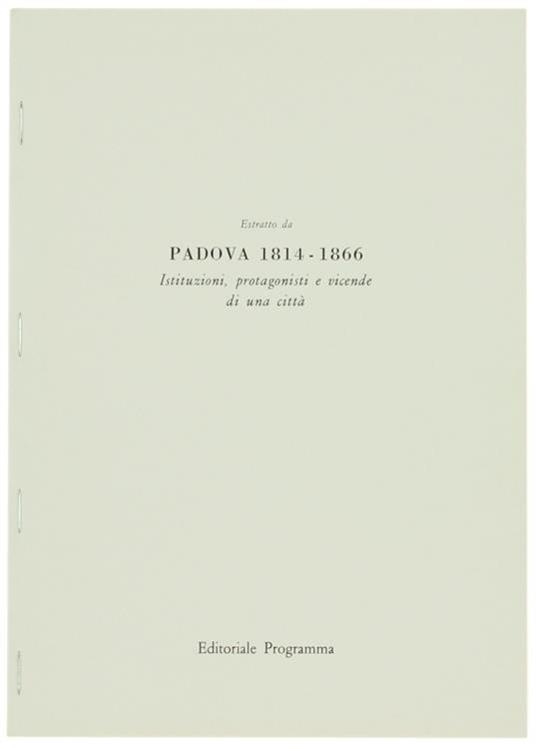 L' Attività Dell'Accademia Di Padova Nel Periodo Napoleonico E Della Restaurazione - Attilio Maggiolo - copertina