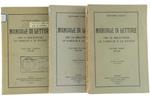 Manuale Di Letture Per Le Biblioteche, Le Famiglie E Le Scuole. Volume I (1900-1929). Volume Ii (1930-1933). Volume Iii (1934-1937)
