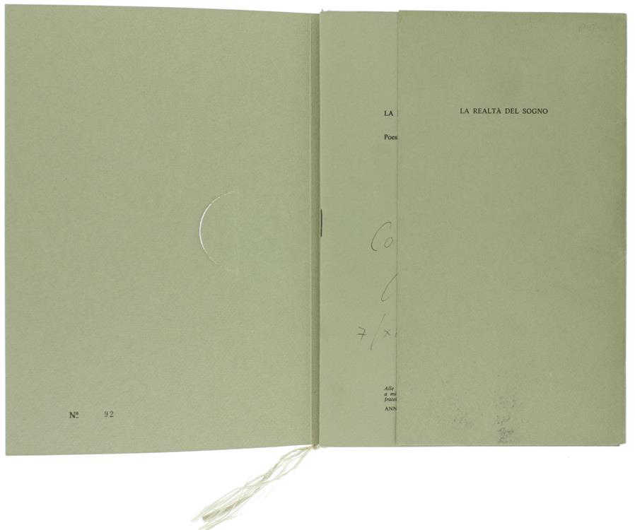 La Realtà Del Sogno. Poesie