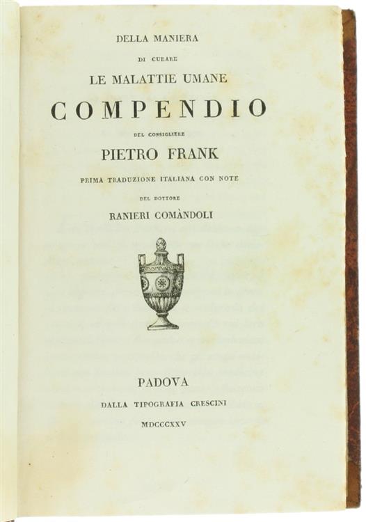 Della Maniera Di Curare Le Malattie Umane. Compendio