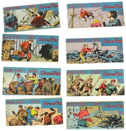 Albo Busta. Serie Gordon Pym. Raccolta Completa Di 8 Numeri (N. 1, 2, 3, 4, 5, 6, 7, 8) - copertina