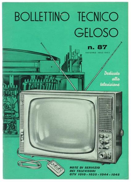 Bollettino Tecnico Geloso N. 87 - copertina
