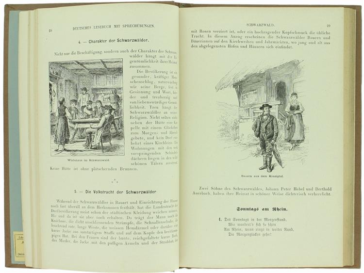 Deutsches Lesebuch Mit Sprechübungen Für Quarta Und Tertia. Deutschland In Wort Und Bild. Land Und Leute