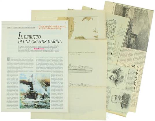 Guerra Ispano-Americana: Raccolta Di 14 Stralci E Ritagli - copertina