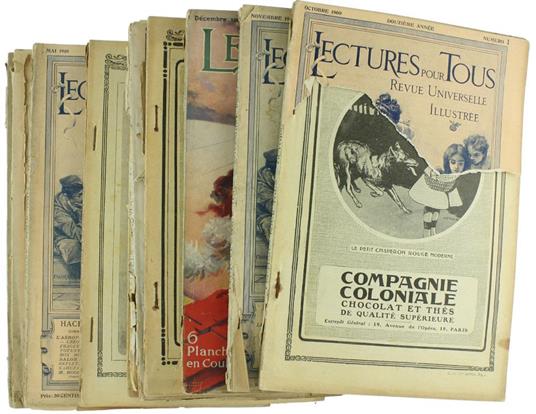 Lectures Pour Tous. Douzième Année. 1909. 1910 - copertina