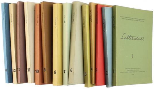 Letterature. N. 1. 2. 3. 4. 5. 6. 7. 8. 9. 10. 11. 12. 13. 14 - copertina