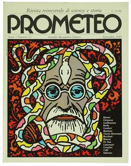 Prometeo. Rivista Trimestrale Di Scienze E Storia. Anno 7. No. 27 (Settembre 1989) - copertina