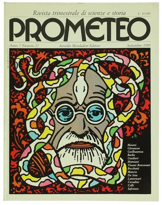 Prometeo. Rivista Trimestrale Di Scienze E Storia. Anno 7. No. 27 (Settembre 1989) - copertina