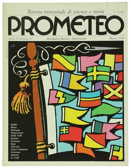 Prometeo. Rivista Trimestrale Di Scienze E Storia. Anno 8. No. 29 (Marzo 1990) - copertina