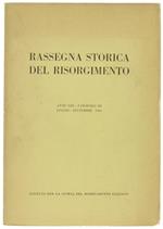 Rassegna Storica Del Risorgimento. Anno Liii. Fascicolo Iii. Luglio. Settembre 1966