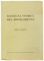 Rassegna Storica Del Risorgimento. Anno Lviii. Fascicolo Iv. Ottobre. Dicembre 1971