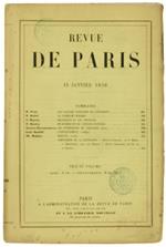 Revue De Paris. 4E Année. 15 Janvier 1856 (Edition Originale)