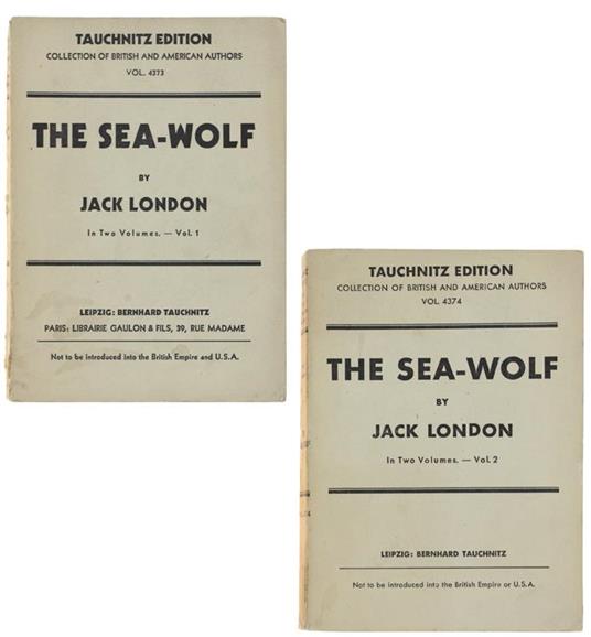 The Sea-Wolf. In Two Volumes - Jack London - copertina