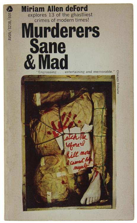 Murderers Sane & Mad - Miriam Allen DeFord - copertina