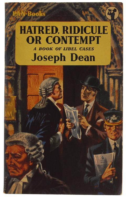 Hatred, Ridicule Or Contempt. A Book Of Libel Cases - Joseph Dean - copertina