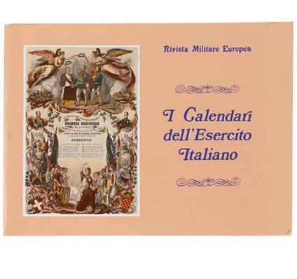 I Calendari Dell'Esercito Italiano - copertina