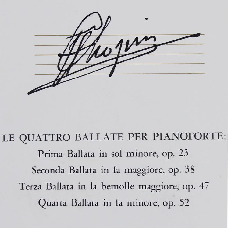Chopin Fryderyk: Le Ballate E I Valzer. Tre Dischi 33 Giri Stereo "Phonogram" + 3 Fascicoli (Fabbri - I Grandi Musicisti N. 115 - 116 - 117