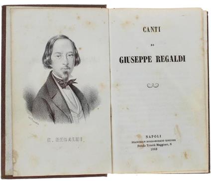 Canti - Giuseppe Regaldi - copertina